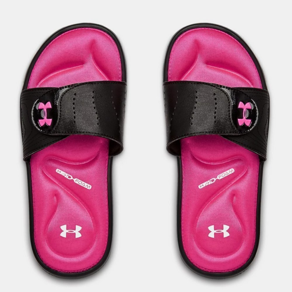 Under Armour Girl's Ignite IX Slides Slipper- 3Y